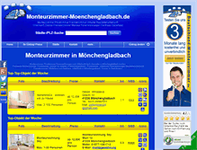 Tablet Screenshot of monteurzimmer-moenchengladbach.de